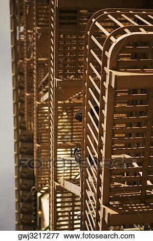 Low angle view of balcony railings, San Francisco, California, USA View Large Photo Image Stock Photo - Low angle view of balcony railings, San Francisco, California, USA. Fotosearch