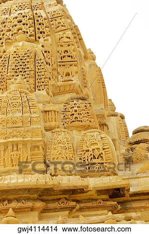 Low angle view of carvings on a temple, Jaisalmer, Rajasthan, India View Large Photo Image Picture - Low angle view of carvings on a temple, Jaisalmer, Rajasthan, India. Fotosearch