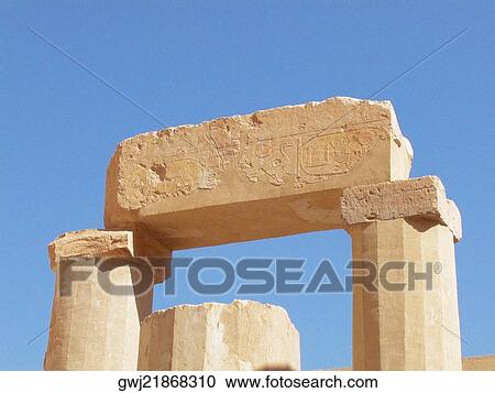 Low angle view of columns, Egypt View Large Photo Image Stock Image - Low angle view of columns, Egypt. Fotosearch
