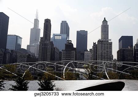 Low angle view of skyscrapers in a city, Chicago, Illinois, USA View Large Photo Image Stock Image - Low angle view of skyscrapers in a city, Chicago, Illinois, USA. Fotosearch