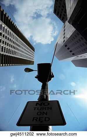 Stock Image - Low angle view of skyscrapers in a city, Chicago, Illinois, USA. Fotosearch