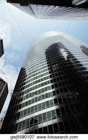 Low angle view of skyscrapers in a city, Chicago, Illinois, USA View Large Photo Image Stock Photo - Low angle view of skyscrapers in a city, Chicago, Illinois, USA. Fotosearch