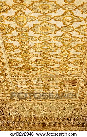 Low angle view of the ceiling of a fort, Amber Fort, Jaipur, Rajasthan, India View Large Photo Image Stock Photograph - Low angle view of the ceiling of a fort, Amber Fort, Jaipur, Rajasthan, India. Fotosearch
