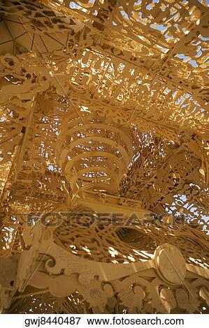 Low angle view of the interiors of a carved temple, Hayes Green, San Francisco, California, USA View Large Photo Image Stock Photo - Low angle view of the interiors of a carved temple, Hayes Green, San Francisco, California, USA. Fotosearch