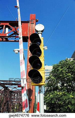 Low angle view of traffic lights on the bridge View Large Photo Image Stock Photograph - Low angle view of traffic lights on the bridge. Fotosearch