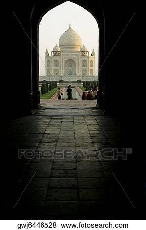 Monument seen through an arch, Taj Mahal, Agra, Uttar Pradesh, India View Large Photo Image Stock Photo - Monument seen through an arch, Taj Mahal, Agra, Uttar Pradesh, India. Fotosearch