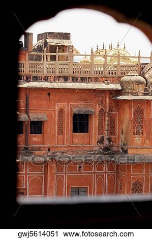 Palace seen through a window, City Palace, Jaipur, Rajasthan, India View Large Photo Image Stock Image - Palace seen through a window, City Palace, Jaipur, Rajasthan, India. Fotosearch