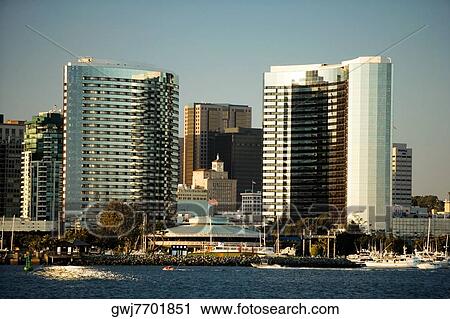 Panoramic view of downtown San Diego from Coronado Island, San Diego, California, USA View Large Photo Image Stock Image - Panoramic view of downtown San Diego from Coronado Island, San Diego, California, USA. Fotosearch