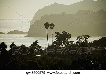 Stock Photo - Panoramic view of the Pacific Ocean. Fotosearch