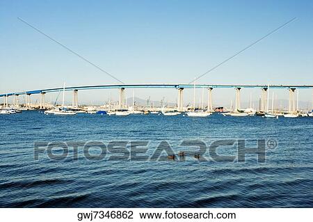 Panoramic view of the San Diego-Coronado Bay Bridge, San Diego, California, USA View Large Photo Image Stock Image - Panoramic view of the San Diego-Coronado Bay Bridge, San Diego, California, USA. Fotosearch