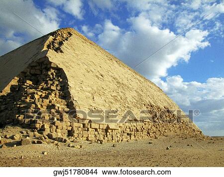 Pyramids in an arid landscape, Bent Pyramid, Dashur, Egypt View Large Photo Image Picture - Pyramids in an arid landscape, Bent Pyramid, Dashur, Egypt. Fotosearch