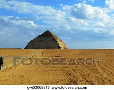 Pyramids in an arid landscape, Bent Pyramid, Dashur, Egypt View Large Photo Image Stock Photography - Pyramids in an arid landscape, Bent Pyramid, Dashur, Egypt. Fotosearch