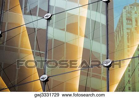 Reflections of an office building in windows of a building, Chicago, Illinois, USA View Large Photo Image Stock Photo - Reflections of an office building in windows of a building, Chicago, Illinois, USA. Fotosearch