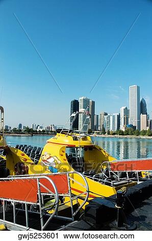 Seadog docked at a harbor, Chicago, Illinois, USA View Large Photo Image Stock Image - Seadog docked at a harbor, Chicago, Illinois, USA. Fotosearch