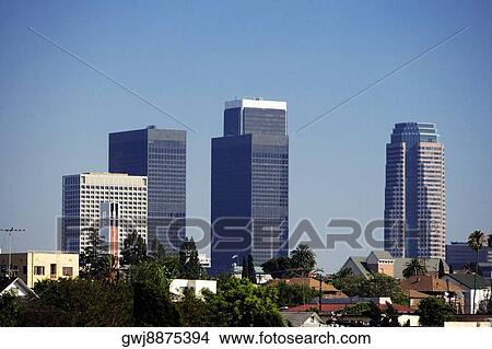 Picture - Skyscrapers in a city, Los Angeles, California, USA. Fotosearch