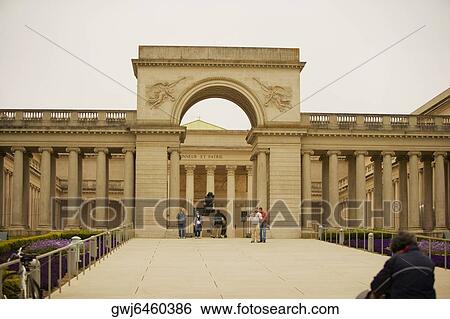 Tourists at a palace, California palace of the Legion of Honor, San Francisco, California, USA View Large Photo Image Stock Photograph - Tourists at a palace, California palace of the Legion of Honor, San Francisco, California, USA. Fotosearch