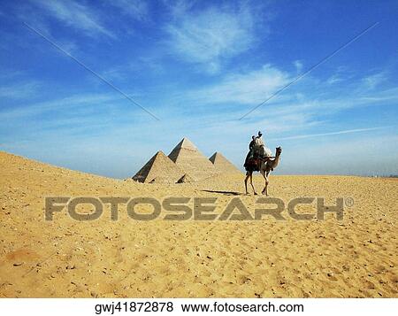 Two people on a camel in front of the pyramids, Giza Pyramids, Giza, Cairo, Egypt View Large Photo Image Stock Photo - Two people on a camel in front of the pyramids, Giza Pyramids, Giza, Cairo, Egypt. Fotosearch