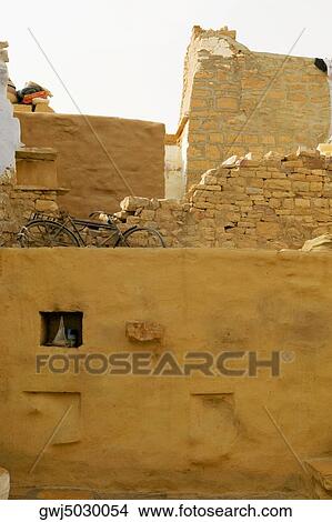 Wall of an old building, Jaisalmer, Rajasthan, India View Large Photo Image Picture - Wall of an old building, Jaisalmer, Rajasthan, India. Fotosearch