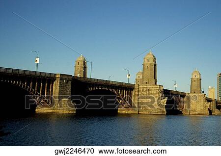 Bridge over a river, Longfellow bridge, Charles River, Boston, Massachusetts, USA View Large Photo Image Stock Image - Bridge over a river, Longfellow bridge, Charles River, Boston, Massachusetts, USA. Fotosearch