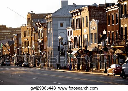 Buildings along a road, M street, Georgetown, Washington DC, USA View Large Photo Image Stock Image - Buildings along a road, M street, Georgetown, Washington DC, USA. Fotosearch