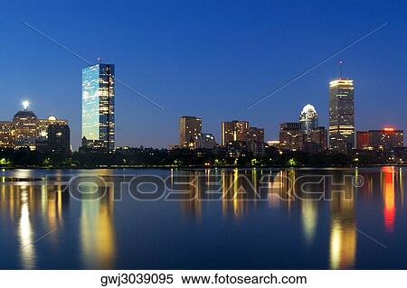 Stock Photography - Buildings on a waterfront, Charles River, Boston, Massachusetts, USA. Fotosearch