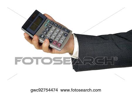 Close-up of a businessman holding a calculator View Large Photo Image Picture - Close-up of a businessman holding a calculator. Fotosearch