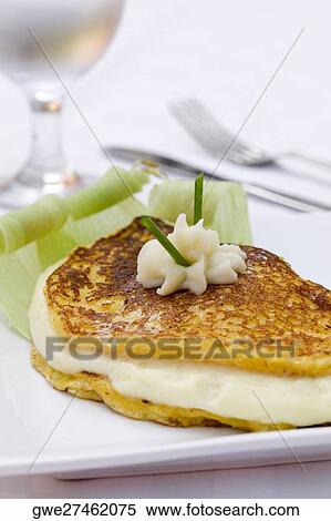 Close-up of a fish fillet with whipped cream on it View Large Photo Image Stock Photography - Close-up of a fish fillet with whipped cream on it. Fotosearch