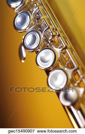 Stock Photo - Close-up of a flute. Fotosearch