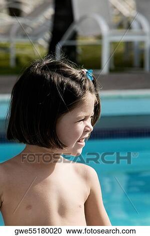 Stock Image - Close-up of a girl smiling. Fotosearch
