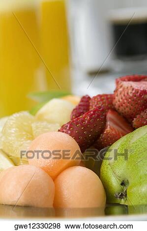 Stock Photo - Close-up of a mixed fruit salad. Fotosearch