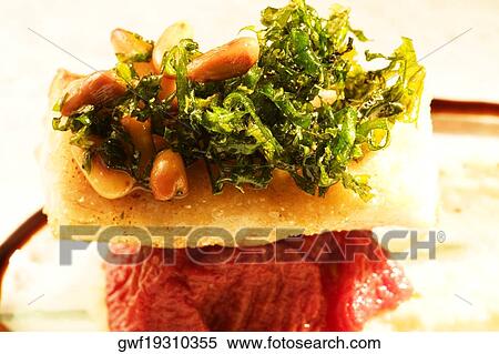 Close-up of a portion of a gourmet dish View Large Photo Image Stock Photography - Close-up of a portion of a gourmet dish. Fotosearch