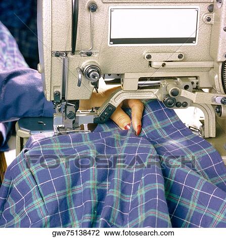 Stock Image - Close-up of a sewing machine. Fotosearch