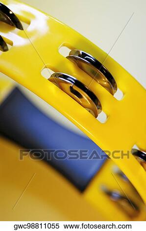 Stock Photography - Close-up of a tambourine. Fotosearch