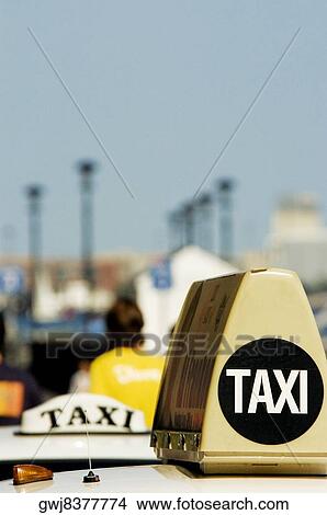 Close-up of a taxi sign, Boston, Massachusetts, USA View Large Photo Image Picture - Close-up of a taxi sign, Boston, Massachusetts, USA. Fotosearch
