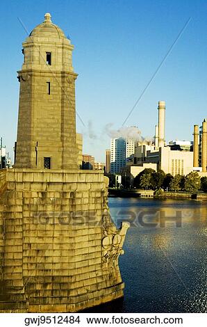 Close-up of a tower on a bridge, Longfellow Bridge, Boston, Massachusetts, USA View Large Photo Image Picture - Close-up of a tower on a bridge, Longfellow Bridge, Boston, Massachusetts, USA. Fotosearch