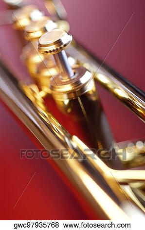 Stock Photo - Close-up of a trumpet. Fotosearch