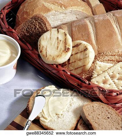 Close-up of assorted breads View Large Photo Image Stock Image - Close-up of assorted breads. Fotosearch