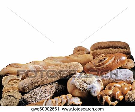 Stock Image - Close-up of baked breads. Fotosearch