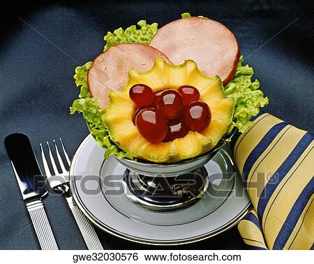 Close-up of frutas jamon in a bowl View Large Photo Image Stock Photograph - Close-up of frutas jamon in a bowl. Fotosearch