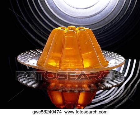 Close-up of gelatin dessert in a plate View Large Photo Image Picture - Close-up of gelatin dessert in a plate. Fotosearch