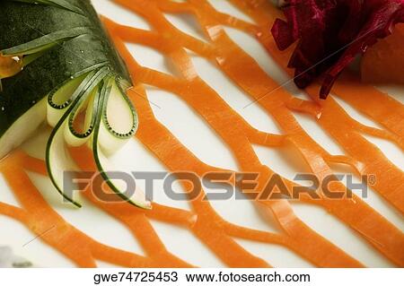Stock Image - Close-up of salad in a plate. Fotosearch