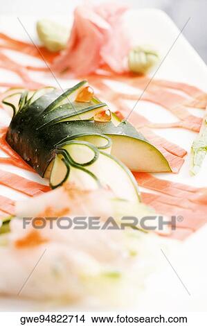 Close-up of seafood salad in a plate View Large Photo Image Picture - Close-up of seafood salad in a plate. Fotosearch