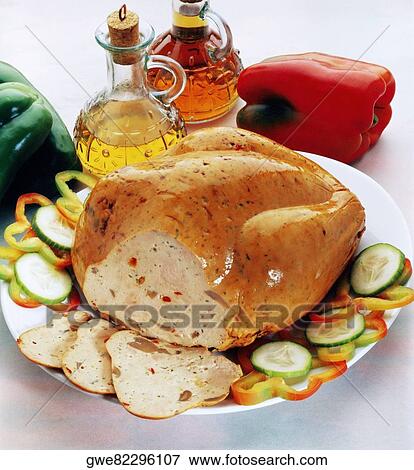 Close-up of sliced turkey meat with salad View Large Photo Image Stock Photo - Close-up of sliced turkey meat with salad. Fotosearch