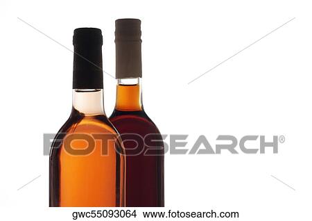 Picture - Close-up of two wine bottles. Fotosearch