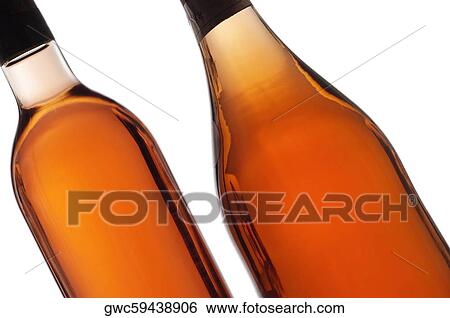 Close-up of two wine bottles View Large Photo Image Stock Photograph - Close-up of two wine bottles. Fotosearch