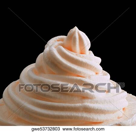 Close-up of whipped cream View Large Photo Image Stock Image - Close-up of whipped cream. Fotosearch