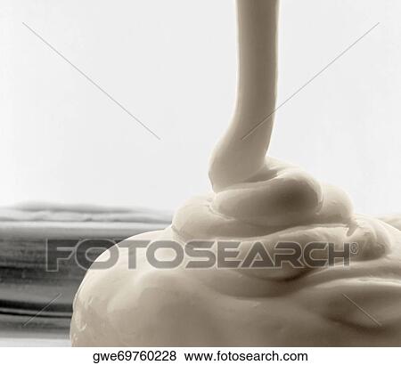 Close-up of whipped cream View Large Photo Image Stock Photo - Close-up of whipped cream. Fotosearch