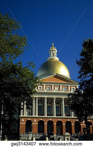Facade of a building, State House, Boston, Massachusetts, USA View Large Photo Image Stock Photo - Facade of a building, State House, Boston, Massachusetts, USA. Fotosearch