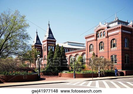 Facade of Smithsonian Institution, Smithsonian Castle, Washington DC, USA View Large Photo Image Stock Photo - Facade of Smithsonian Institution, Smithsonian Castle, Washington DC, USA. Fotosearch