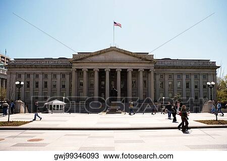 Facade of US Treasury Department Building, Washington DC, USA View Large Photo Image Stock Image - Facade of US Treasury Department Building, Washington DC, USA. Fotosearch